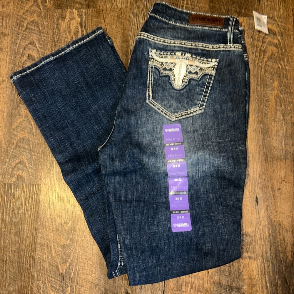 Brand new with tags rock & roll denim bootcut jeans